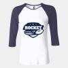 Ladies' Baby Rib Three-QuarterSleeve Contrast Raglan T-Shirt Thumbnail