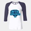 Ladies' Baby Rib Three-QuarterSleeve Contrast Raglan T-Shirt Thumbnail