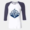 Ladies' Baby Rib Three-QuarterSleeve Contrast Raglan T-Shirt Thumbnail