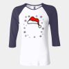 Ladies' Baby Rib Three-QuarterSleeve Contrast Raglan T-Shirt Thumbnail