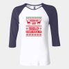 Ladies' Baby Rib Three-QuarterSleeve Contrast Raglan T-Shirt Thumbnail