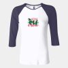 Ladies' Baby Rib Three-QuarterSleeve Contrast Raglan T-Shirt Thumbnail