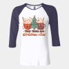 Ladies' Baby Rib Three-QuarterSleeve Contrast Raglan T-Shirt Thumbnail