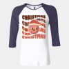Ladies' Baby Rib Three-QuarterSleeve Contrast Raglan T-Shirt Thumbnail