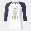 Ladies' Baby Rib Three-QuarterSleeve Contrast Raglan T-Shirt Thumbnail