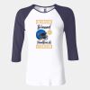 Ladies' Baby Rib Three-QuarterSleeve Contrast Raglan T-Shirt Thumbnail