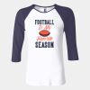 Ladies' Baby Rib Three-QuarterSleeve Contrast Raglan T-Shirt Thumbnail