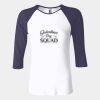 Ladies' Baby Rib Three-QuarterSleeve Contrast Raglan T-Shirt Thumbnail