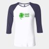 Ladies' Baby Rib Three-QuarterSleeve Contrast Raglan T-Shirt Thumbnail