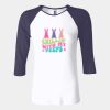 Ladies' Baby Rib Three-QuarterSleeve Contrast Raglan T-Shirt Thumbnail