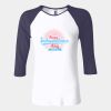 Ladies' Baby Rib Three-QuarterSleeve Contrast Raglan T-Shirt Thumbnail