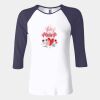 Ladies' Baby Rib Three-QuarterSleeve Contrast Raglan T-Shirt Thumbnail