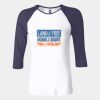 Ladies' Baby Rib Three-QuarterSleeve Contrast Raglan T-Shirt Thumbnail