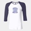 Ladies' Baby Rib Three-QuarterSleeve Contrast Raglan T-Shirt Thumbnail