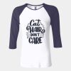 Ladies' Baby Rib Three-QuarterSleeve Contrast Raglan T-Shirt Thumbnail
