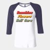 Ladies' Baby Rib Three-QuarterSleeve Contrast Raglan T-Shirt Thumbnail