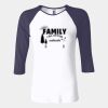 Ladies' Baby Rib Three-QuarterSleeve Contrast Raglan T-Shirt Thumbnail