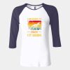 Ladies' Baby Rib Three-QuarterSleeve Contrast Raglan T-Shirt Thumbnail