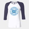 Ladies' Baby Rib Three-QuarterSleeve Contrast Raglan T-Shirt Thumbnail