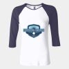Ladies' Baby Rib Three-QuarterSleeve Contrast Raglan T-Shirt Thumbnail