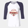 Ladies' Baby Rib Three-QuarterSleeve Contrast Raglan T-Shirt Thumbnail