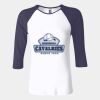 Ladies' Baby Rib Three-QuarterSleeve Contrast Raglan T-Shirt Thumbnail