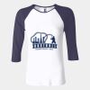 Ladies' Baby Rib Three-QuarterSleeve Contrast Raglan T-Shirt Thumbnail