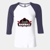 Ladies' Baby Rib Three-QuarterSleeve Contrast Raglan T-Shirt Thumbnail