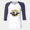 Ladies' Baby Rib Three-QuarterSleeve Contrast Raglan T-Shirt Thumbnail
