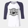 Ladies' Baby Rib Three-QuarterSleeve Contrast Raglan T-Shirt Thumbnail