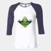Ladies' Baby Rib Three-QuarterSleeve Contrast Raglan T-Shirt Thumbnail