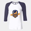 Ladies' Baby Rib Three-QuarterSleeve Contrast Raglan T-Shirt Thumbnail