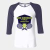 Ladies' Baby Rib Three-QuarterSleeve Contrast Raglan T-Shirt Thumbnail