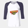 Ladies' Baby Rib Three-QuarterSleeve Contrast Raglan T-Shirt Thumbnail