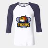 Ladies' Baby Rib Three-QuarterSleeve Contrast Raglan T-Shirt Thumbnail