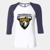 Ladies' Baby Rib Three-QuarterSleeve Contrast Raglan T-Shirt Thumbnail