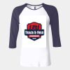 Ladies' Baby Rib Three-QuarterSleeve Contrast Raglan T-Shirt Thumbnail