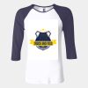 Ladies' Baby Rib Three-QuarterSleeve Contrast Raglan T-Shirt Thumbnail