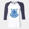 Ladies' Baby Rib Three-QuarterSleeve Contrast Raglan T-Shirt Thumbnail