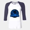 Ladies' Baby Rib Three-QuarterSleeve Contrast Raglan T-Shirt Thumbnail