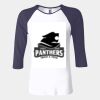 Ladies' Baby Rib Three-QuarterSleeve Contrast Raglan T-Shirt Thumbnail