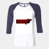 Ladies' Baby Rib Three-QuarterSleeve Contrast Raglan T-Shirt Thumbnail