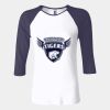 Ladies' Baby Rib Three-QuarterSleeve Contrast Raglan T-Shirt Thumbnail