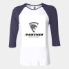 Ladies' Baby Rib Three-QuarterSleeve Contrast Raglan T-Shirt Thumbnail