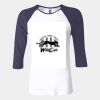 Ladies' Baby Rib Three-QuarterSleeve Contrast Raglan T-Shirt Thumbnail