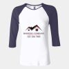 Ladies' Baby Rib Three-QuarterSleeve Contrast Raglan T-Shirt Thumbnail