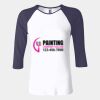 Ladies' Baby Rib Three-QuarterSleeve Contrast Raglan T-Shirt Thumbnail