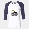 Ladies' Baby Rib Three-QuarterSleeve Contrast Raglan T-Shirt Thumbnail