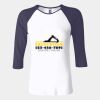 Ladies' Baby Rib Three-QuarterSleeve Contrast Raglan T-Shirt Thumbnail