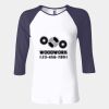 Ladies' Baby Rib Three-QuarterSleeve Contrast Raglan T-Shirt Thumbnail
